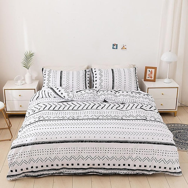 Yeknu Botanical Duvet Cover Bedding Sets Comforter Cover with 1 Duvet Cover or Coverlet,1Sheet,2 Pillowcases for Double/Queen/King(1 Pillowcase for Twin/Single)