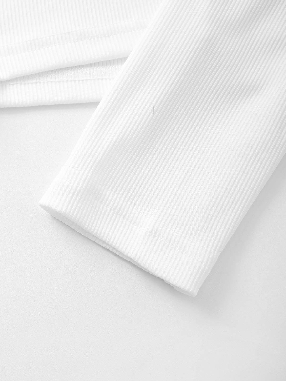 Long Sleeve Ribbed Crop Top