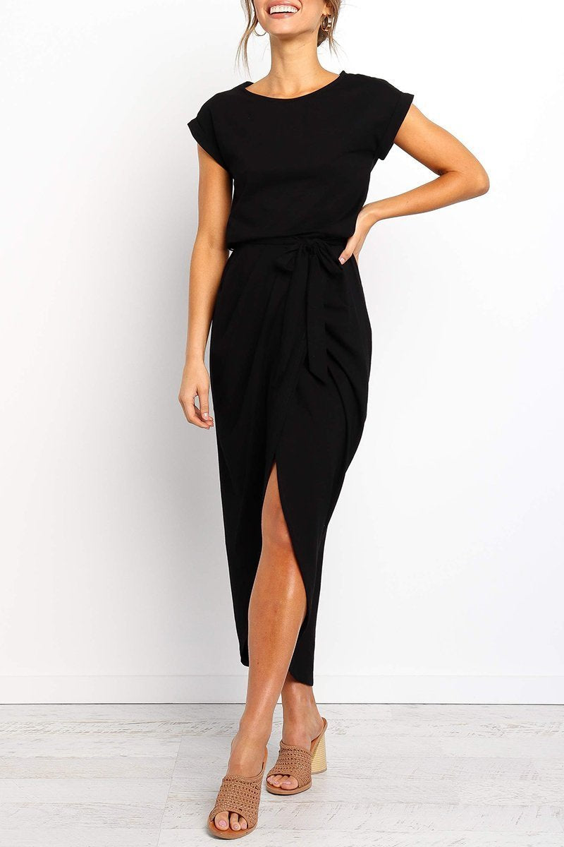 qgtao After Midnight Ankle Length Midi Dress(4 Colors)