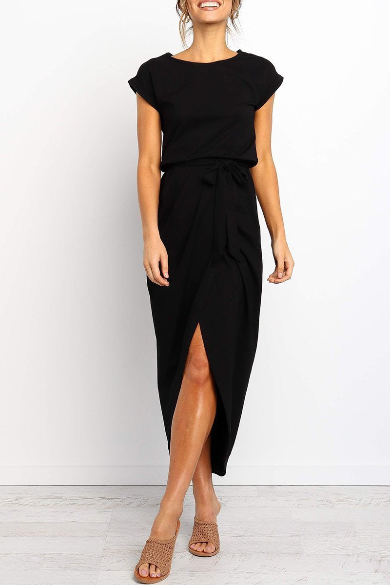 qgtao After Midnight Ankle Length Midi Dress(4 Colors)