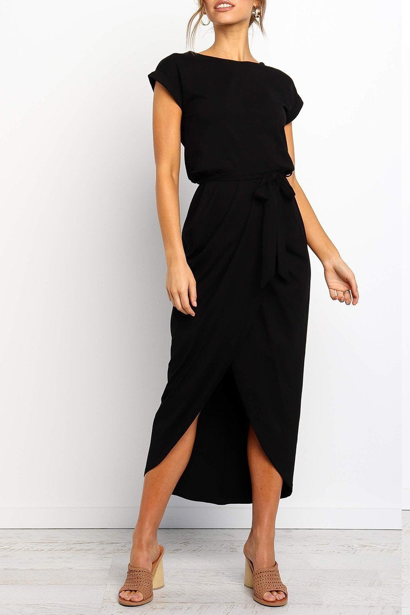 qgtao After Midnight Ankle Length Midi Dress(4 Colors)