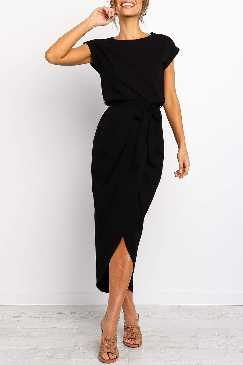 qgtao After Midnight Ankle Length Midi Dress(4 Colors)