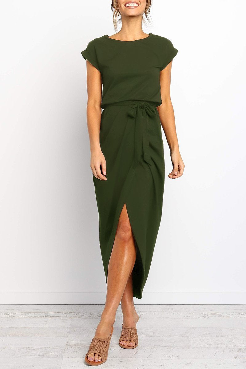 qgtao After Midnight Ankle Length Midi Dress(4 Colors)