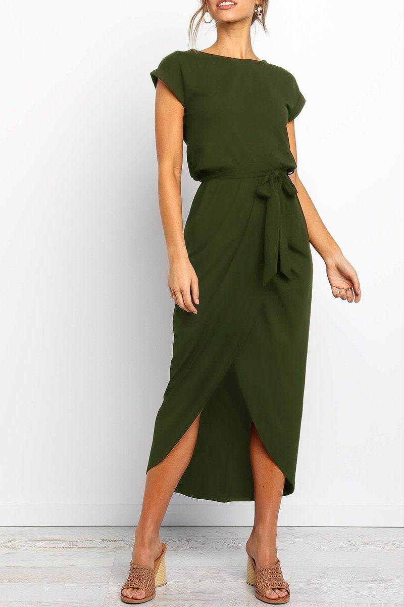 qgtao After Midnight Ankle Length Midi Dress(4 Colors)