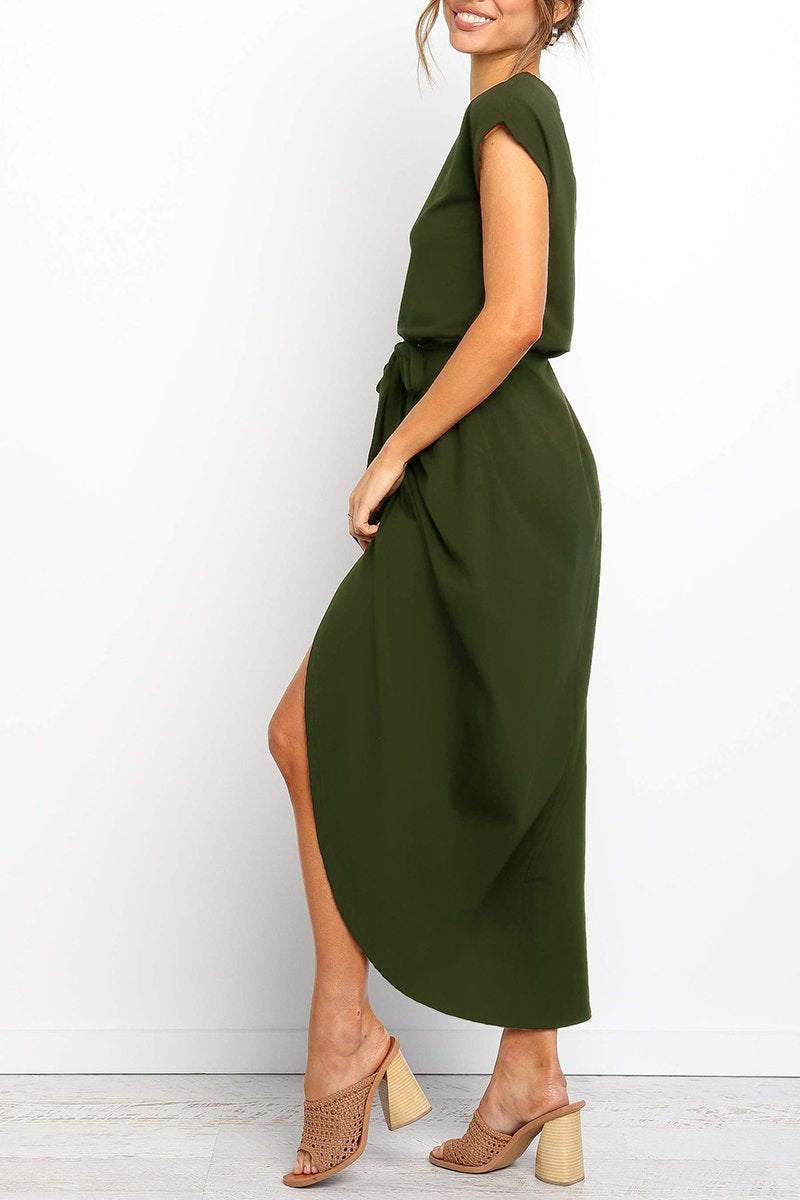 qgtao After Midnight Ankle Length Midi Dress(4 Colors)