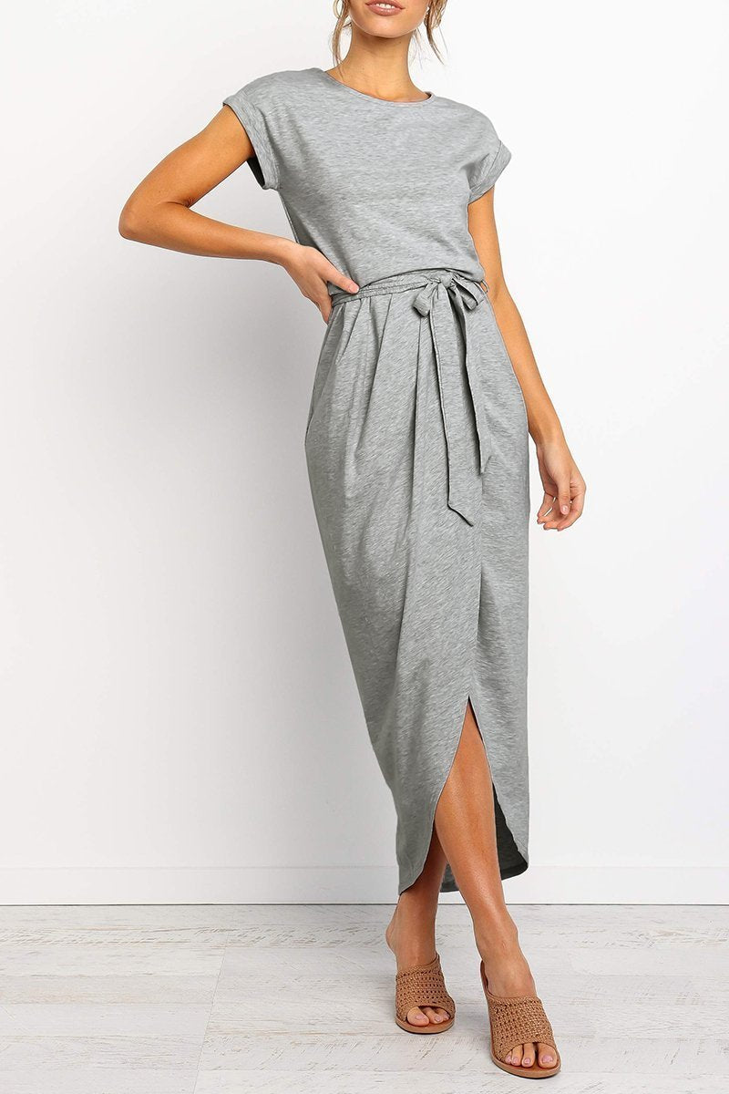 qgtao After Midnight Ankle Length Midi Dress(4 Colors)