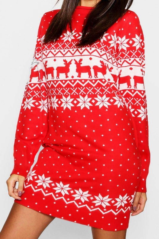 qgtaoChristmas Winter Dress
