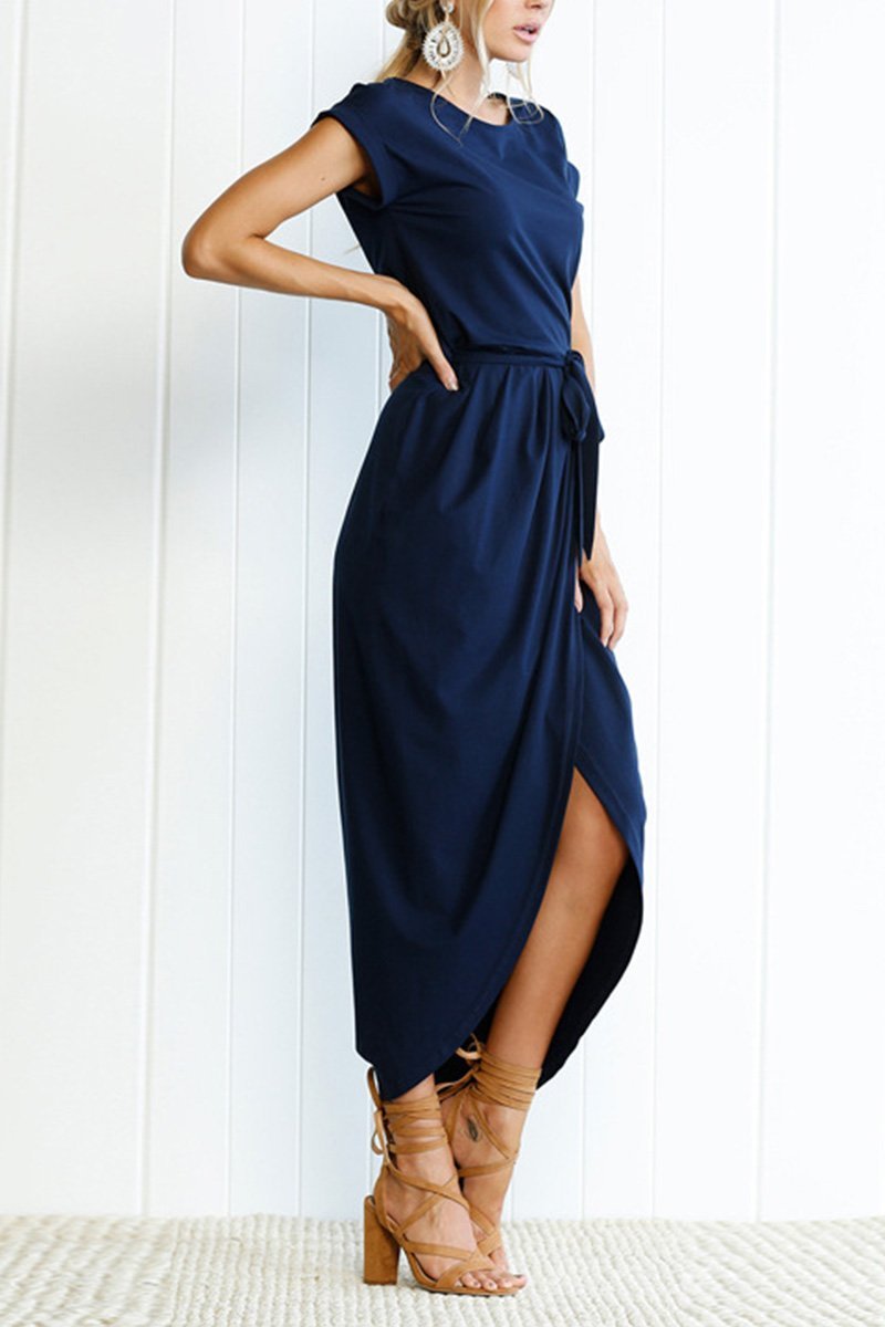 qgtao After Midnight Ankle Length Midi Dress(4 Colors)