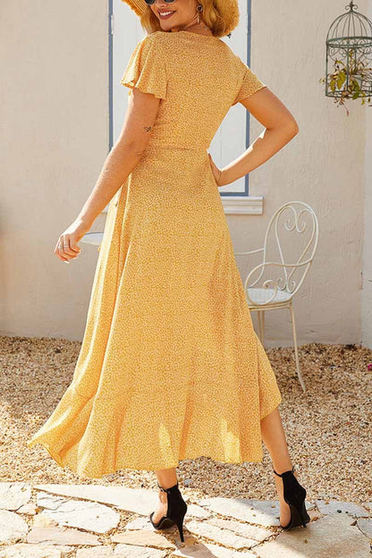 qgtao Casual Floral Length Dress ( 3 Colors )