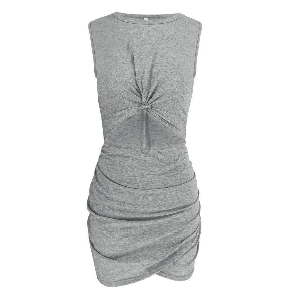 qgtao Casual Hollow-out Sleeveless Hot Mini Dress(2 Colors)