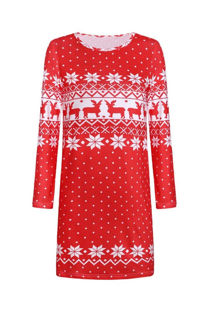 qgtaoChristmas Winter Dress