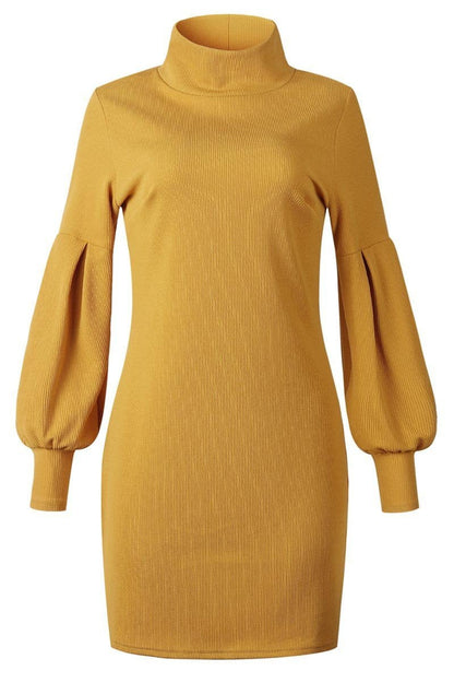 qgtao O Neck Autumn Sexy Dress(3 Colors)