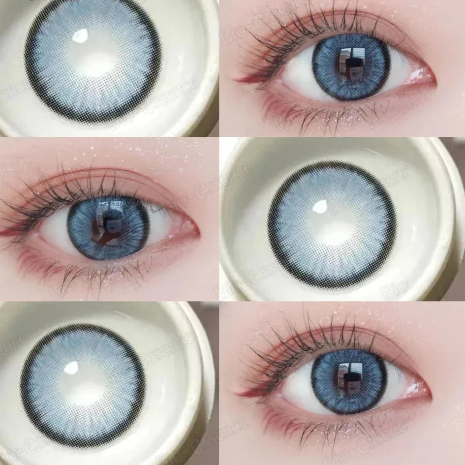 qgtao  1 Pair Korean Lenses Colored Contact Lenses With Degree Myopia Lenses Brown Contact Lenses Big Eye Lenses Natural