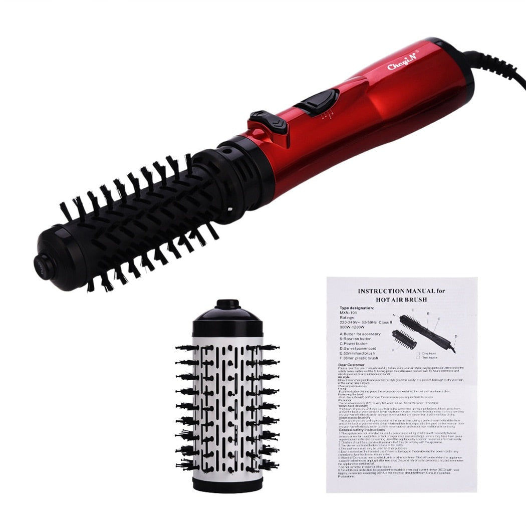 3 in 1 Multifunctional Styling Tools Curler Hairdryer Rotational Hair Curling Comb Professinal Hair Dryer Brush Salon Blow Dryer