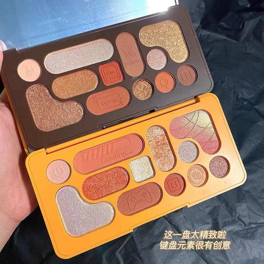 12 Color Keybord Maquillage Eyeshadow Palette Shimmer Matte Glitter Eye Shadow Pallete Metallic Shiny Pigmented Makeup Palette