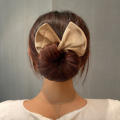 AMORCOME1PC Deft Bun Hair Band Women Hair Styling Colorful Plant Pattern Hair Bun Maker Ponytail Holder Hair Accessories 2021