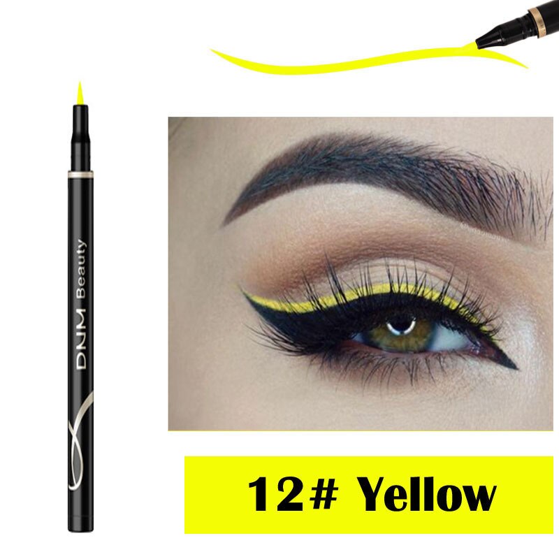 12Color Metallic Shiny Makeup Eyesliner Waterproof Shimmer Long-Lasting Easy To Wear Liquid Eyeliner  TSLM1