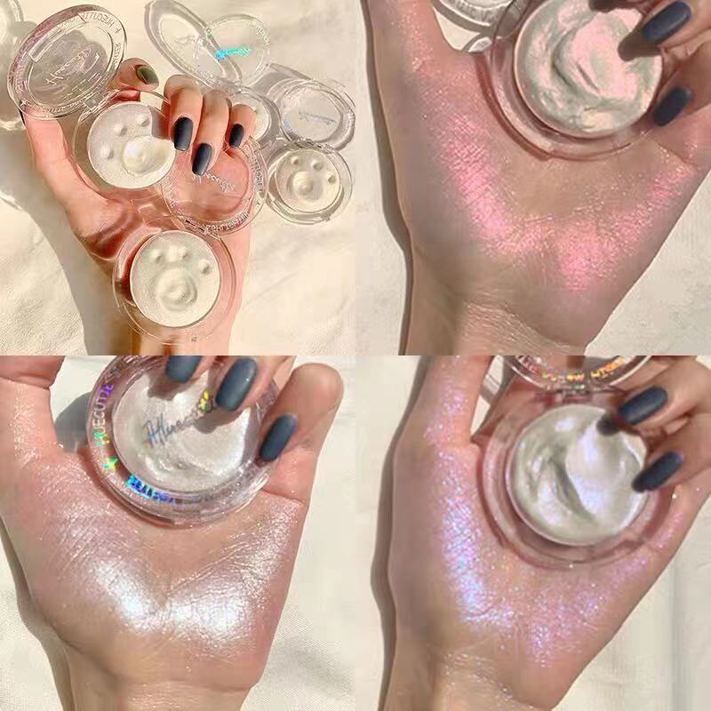 Glitter Shimmer Highlighter Contour Makeup Face Brightener Concealer Creamy Highlighter Primer Bronzer Face Cosmetic