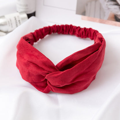 Women Cross Solid color Hair Bands Girls Print Flower Headbands Fashion Turban Make up Hair Accessories FD127