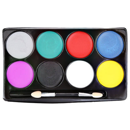 8 Colors Face Painting Oil Makeup Palette Halloween Party Waterproof Body Art Paint Oil Cosmetics Pigment Beauty Palette