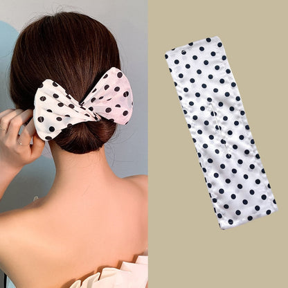 AMORCOME1PC Deft Bun Hair Band Women Hair Styling Colorful Plant Pattern Hair Bun Maker Ponytail Holder Hair Accessories 2021