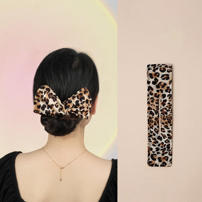AMORCOME1PC Deft Bun Hair Band Women Hair Styling Colorful Plant Pattern Hair Bun Maker Ponytail Holder Hair Accessories 2021