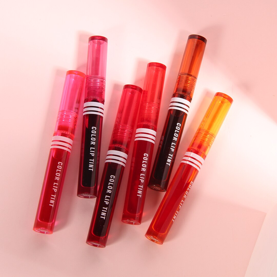 Full Color Makeup Lip Tint Mirror Lipstick Lasting Waterproof Lip Gloss Blusher Korean Style Sexy Red Moisturizer Lip Cosmetics