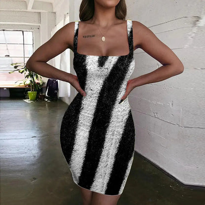 qgtao  Pigment Dress Women Graffiti Ladies Dresses Rose Pink Bodycon Dress Street Sundress Womens Clothing Party Vintage Beach