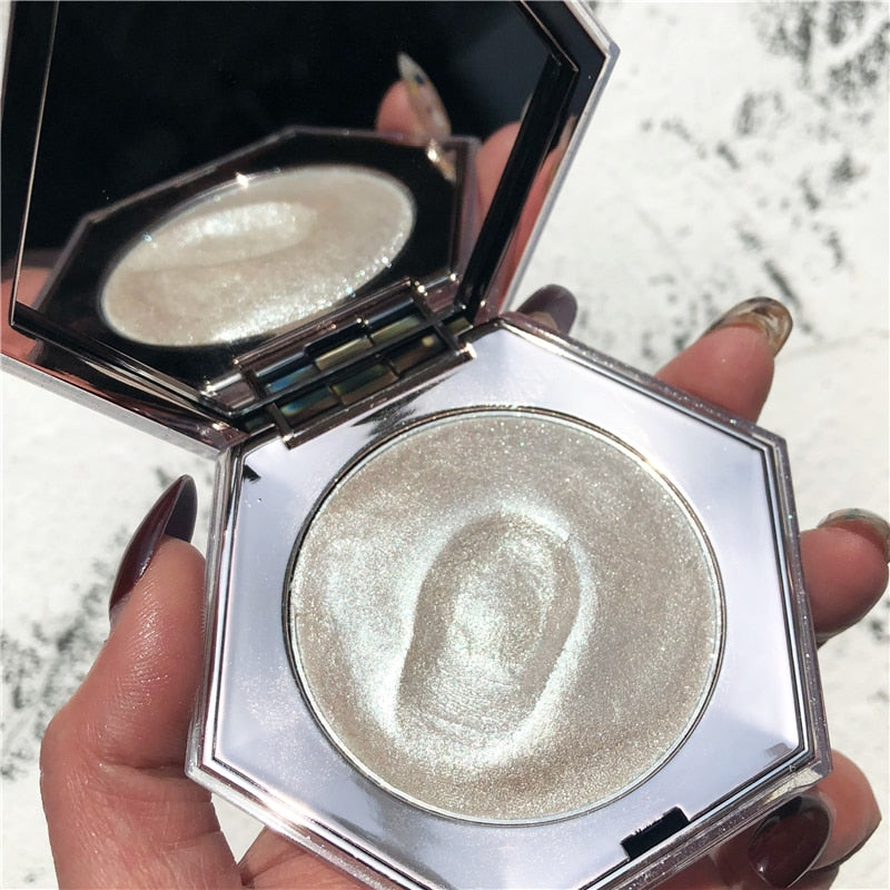 3D Face Body Highlighter Palette Diamond Star Glitter Shimmer Highlighter Makeup Contour Metallic Highlight Bronzer Cosmetic