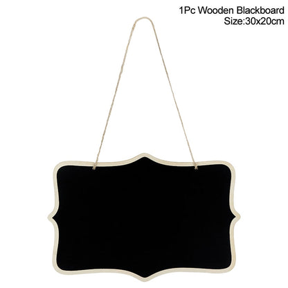 Rustic Wedding Wooden Blackboard Mr Mrs Bridal Shower Decoration Photobooth Birthday Party DIY Home Decor Sign Message Board