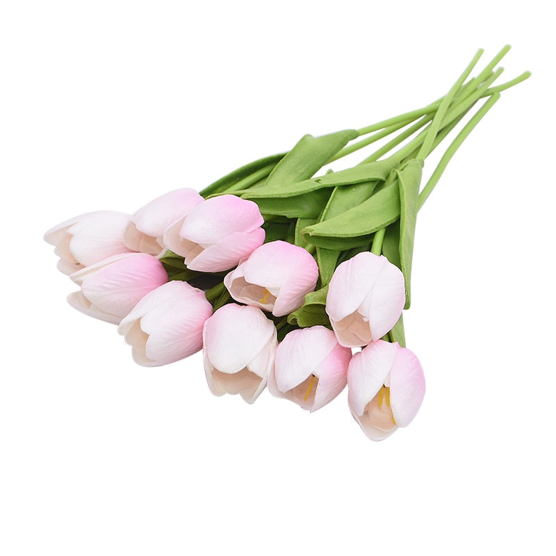 5/10pcs Artificial Tulips Flowers Home Garden Decoration Real Touch Flower Bouquet Birthday Party Wedding Decoration Fake Flower