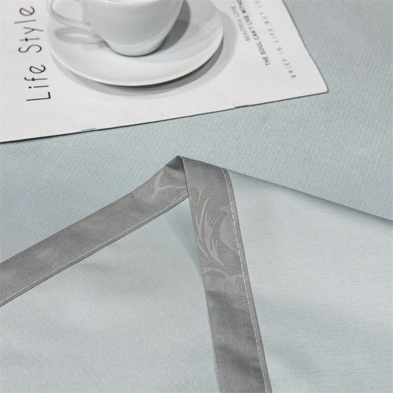 Yeknu Newest Products Pure Color Embroidered ice Silk Mat Bed Cover fitted sheet Pillowcases 3 pcs Luxury Bedding Silver Gray