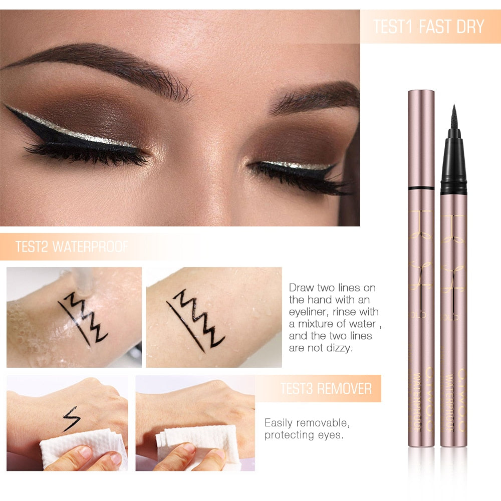 Professional Waterproof Liquid Eyeliner Beauty Cat Style Black Long-lasting Eye Liner Pen Pencil Makeup Cosmetics Tools