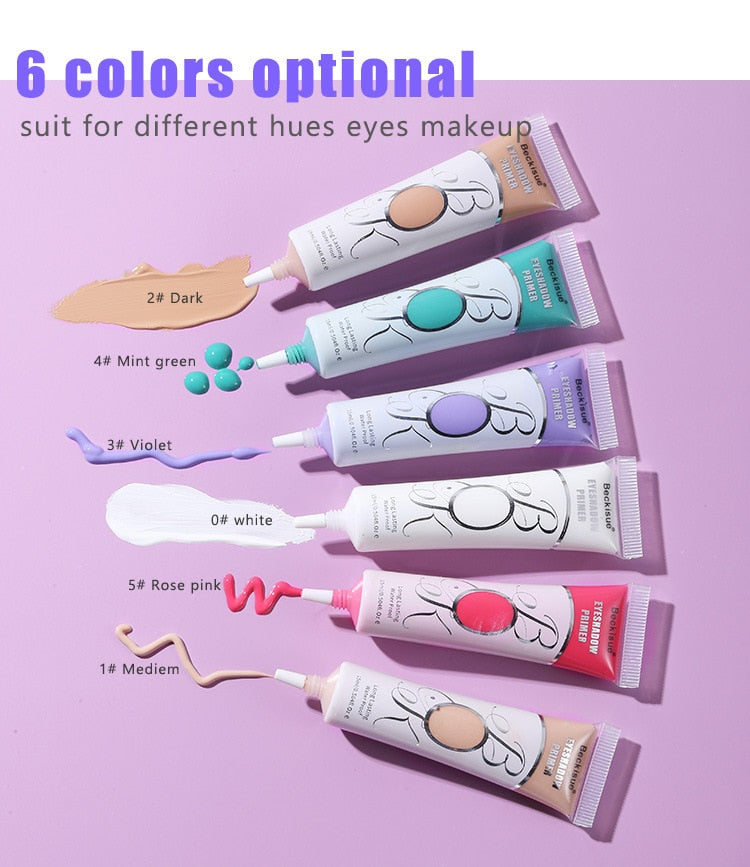 6 Colors Eyeshadow Primer Long Lasting Waterproof Liquid Eyeshadow Base MakeUp Cream Fashion Hot Artistic Eyes Makeup Tools