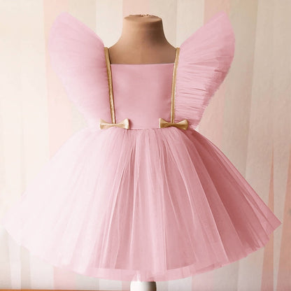 Summer Lace Princess Dresses For Kids 1-5 Year Birthday Dress Flowers Girls Dress Children's Birthday Party Costume Infant Dress