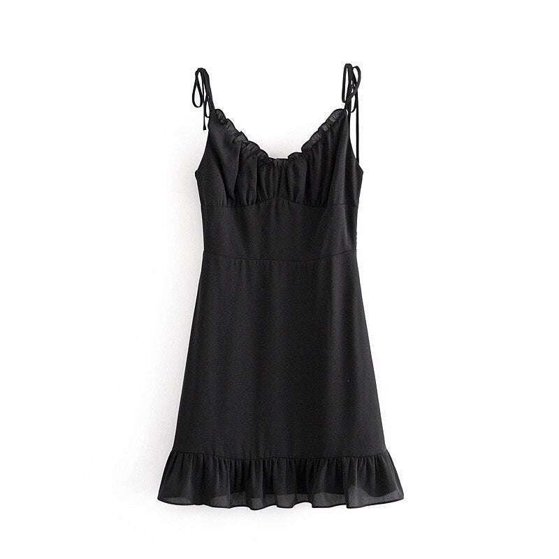 Retro Ruched Mini Dress