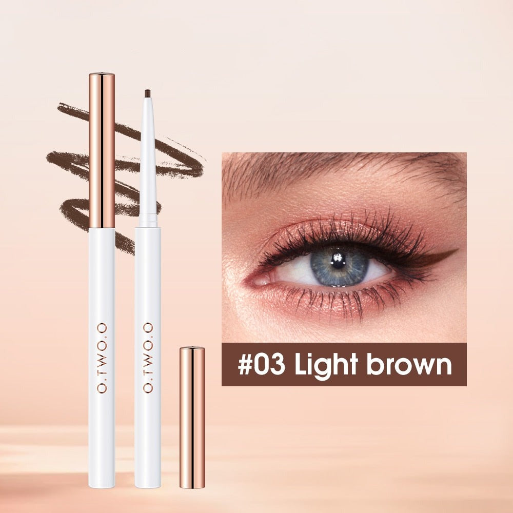 Eyeliner Gel Pencil Eye Liner Pen 4 Colors 1.0MM Ultra-fine Smooth Waterproof White Brown Eyeliner Pen Makeup for Eyes