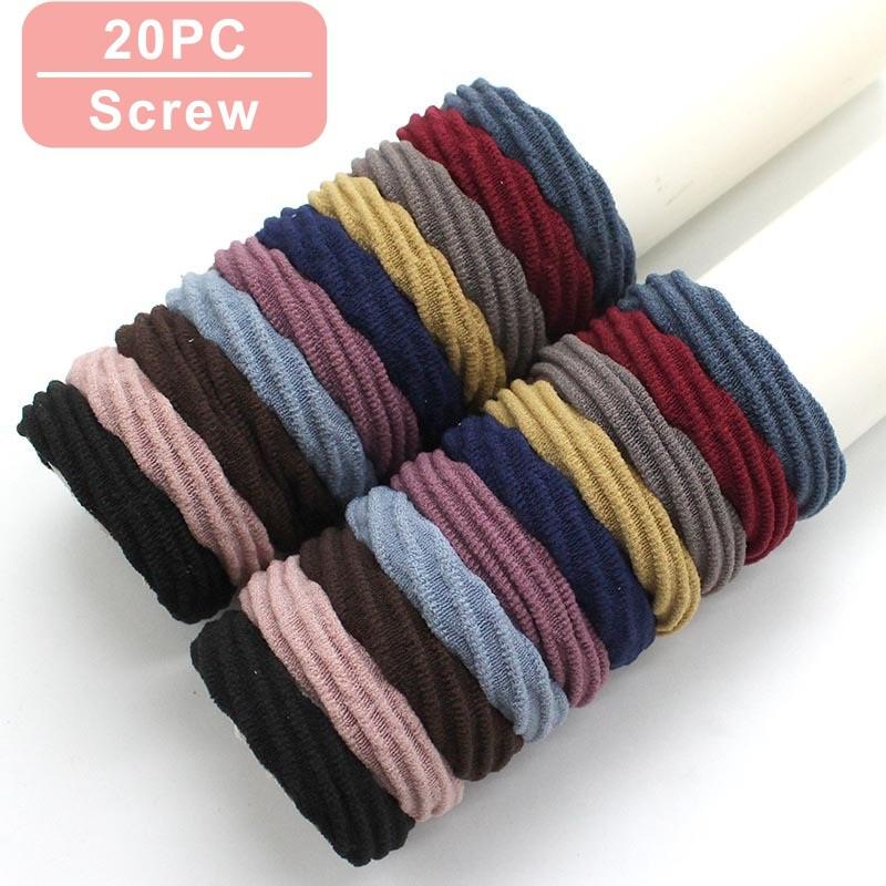 10PCS/Set Fashion Korean Elastic Hair Bands For Women's High Elastic Hair Circle Hair Rope Hair Accessories Headwear Headdress