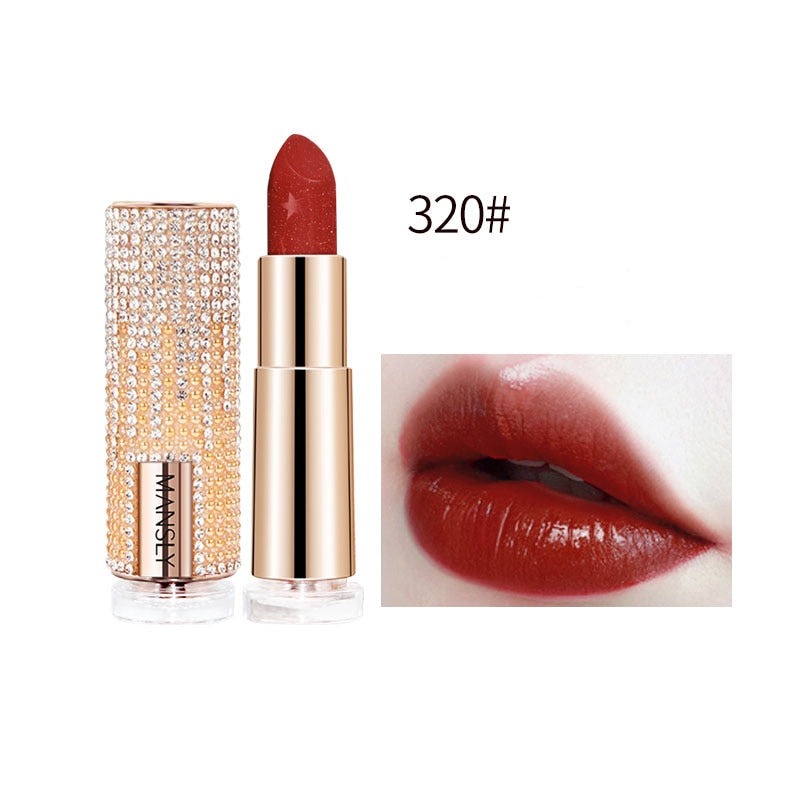 Starry Glitter Pearl Silky Lipstick Velvet Matte Lip Makeup Long Lasting Waterproof Smooth Pigmented Natural Lip Cosmetics