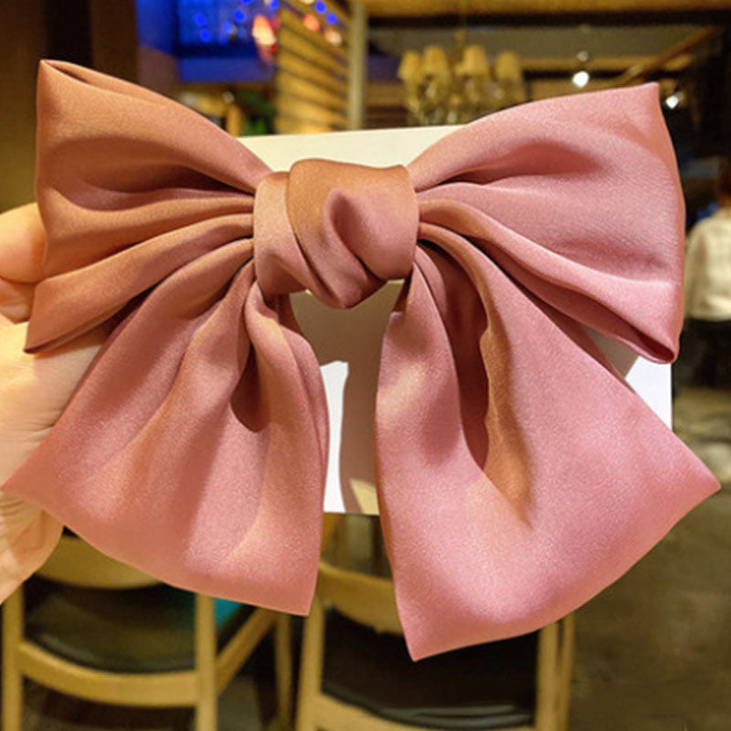 Wild Big Large Fashion Women Girls Hair Band Trendy Hairpin Casual Hair Clip Cute Ribbon Bow Ladies accessories Big Bow Barrette