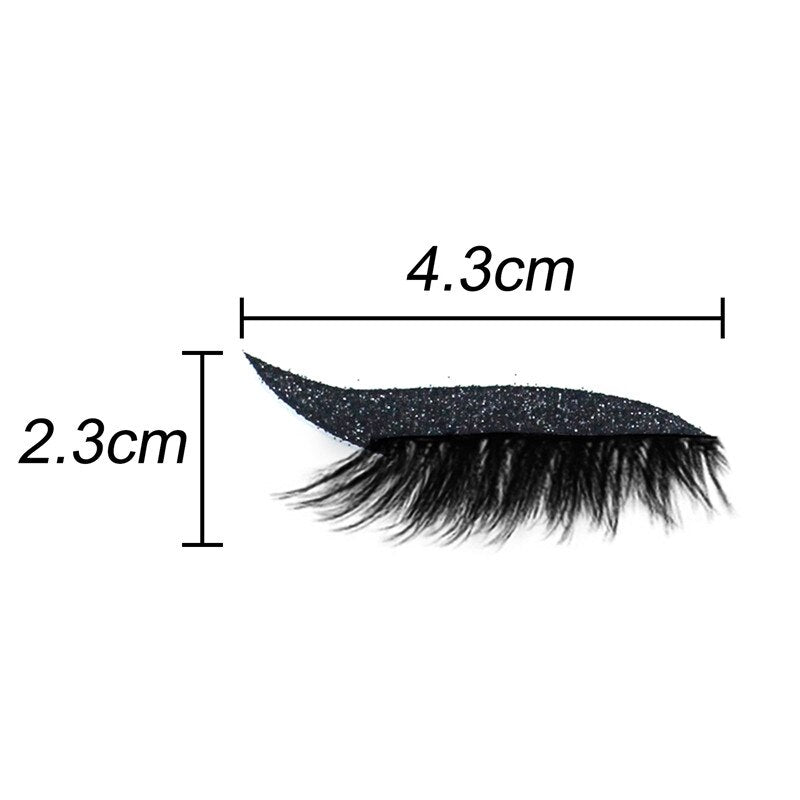 8 Pcs Eyeliner Stencils Eyelash Sticker Kit Makeup Fashion Reusable Eyes Sticker Shiny Eyeliner Stickers Lazy Shaping Tools Sets