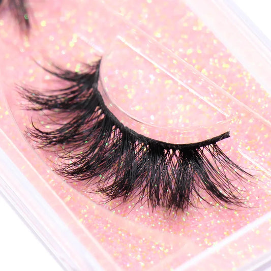 qgtao Makeup Mink Eyelashes 100% Cruelty free Handmade 3D Mink Lashes Full Strip Lashes Soft False Eyelashes Makeup Lashes