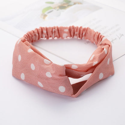 Women Cross Solid color Hair Bands Girls Print Flower Headbands Fashion Turban Make up Hair Accessories FD127