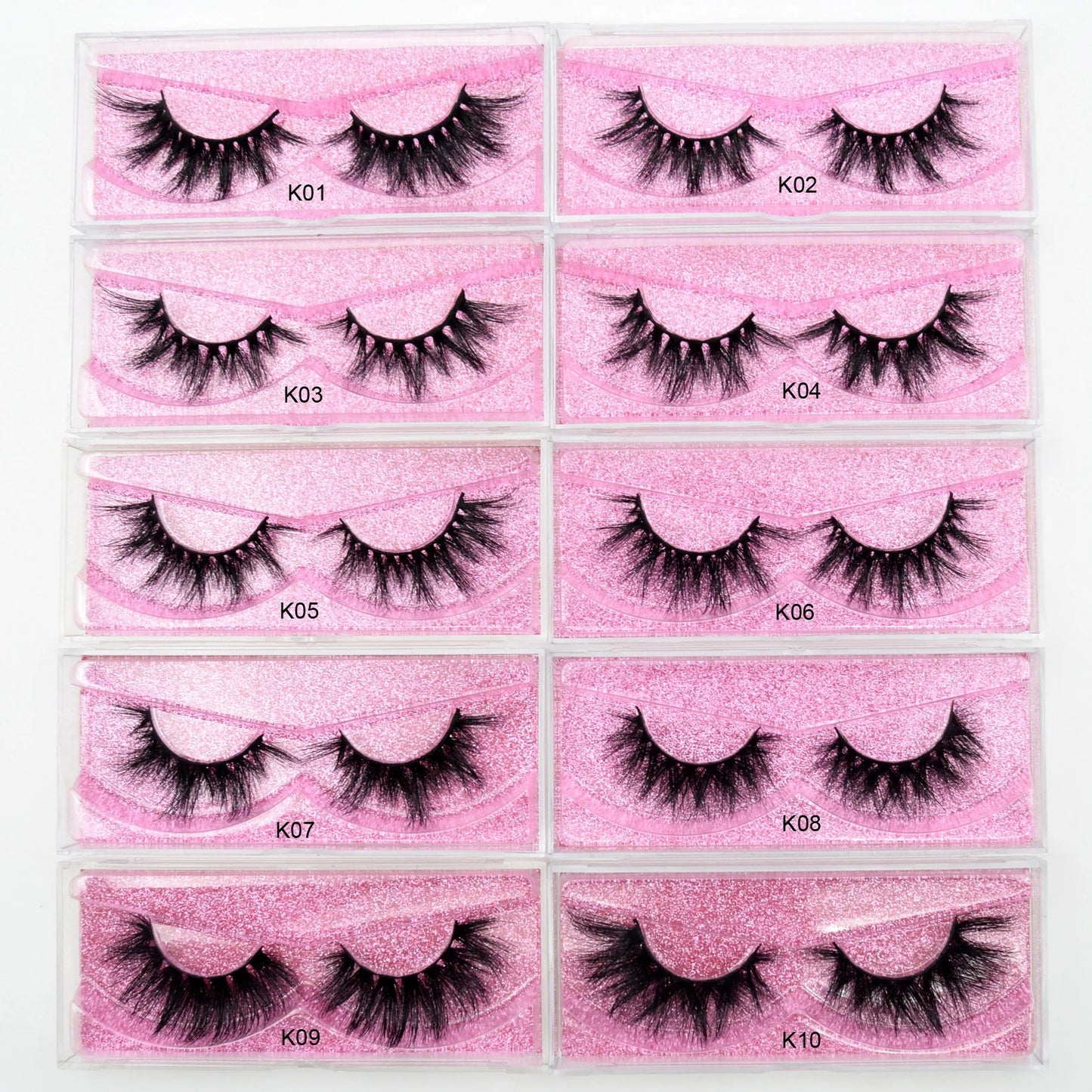 qgtao Mink Eyelashes 3D Mink Hair False Eyelashes Natural Thick Long Eye Lashes Fluffy Makeup Beauty Extension Tools