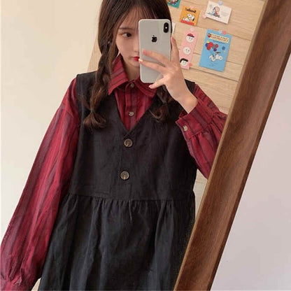 Light Academia Sleeveless Dress