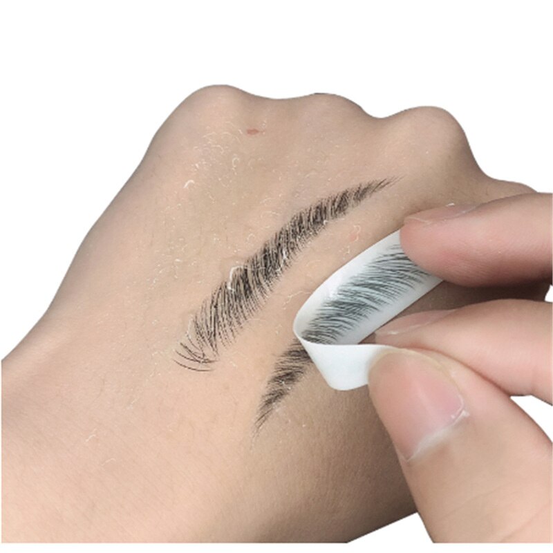 Women 4D Hair Like Eyebrow Makeup Waterproof Eyebrow Tattoo Sticker Long Lasting Natural Fake Eyebrow Stickers Cosmetics For Men