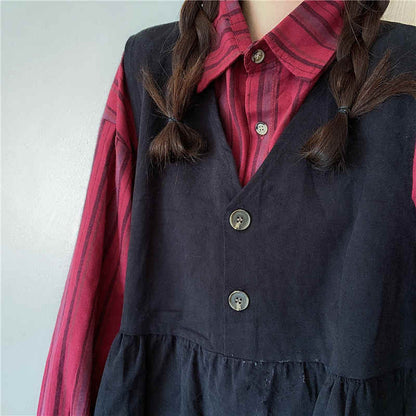 Light Academia Sleeveless Dress