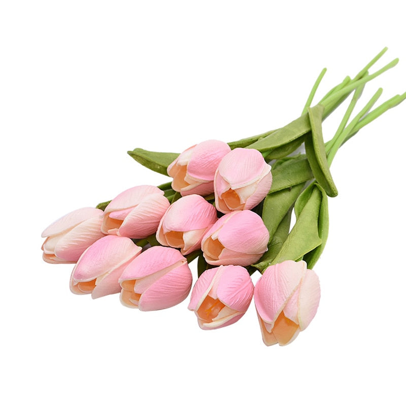 5/10pcs Artificial Tulips Flowers Home Garden Decoration Real Touch Flower Bouquet Birthday Party Wedding Decoration Fake Flower