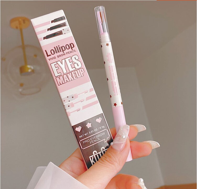 Ultra Fine Triangle Eyebrow Pencil Brown Eyebrow Enhancers Long Lasting Paint Tattoo Eye Brow Pencil With Brush Makeup Tools