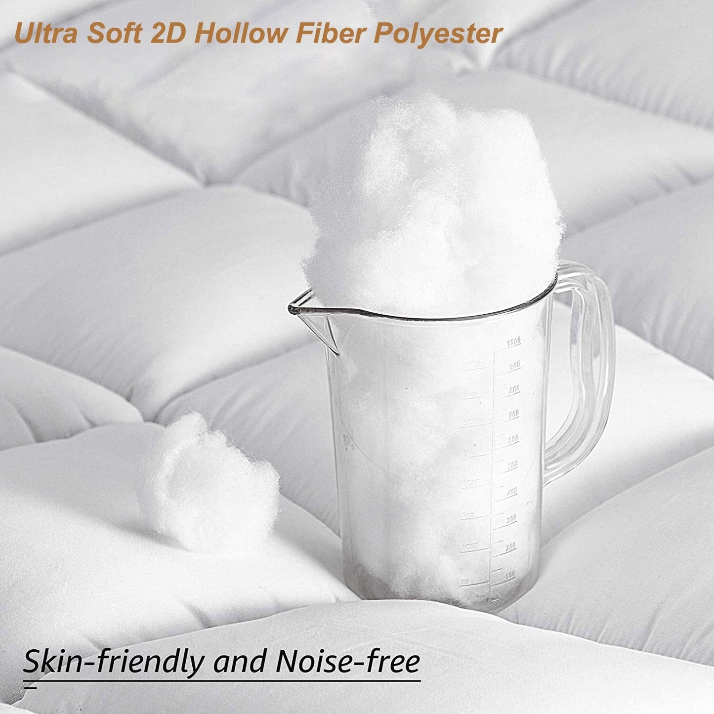 Yeknu Peter Khanun White Duvet 300g/m2 Soft Microfiber Quilt 4 Seasons Winter Comforter Blanket Plush Microfiber Fill Machine Washable